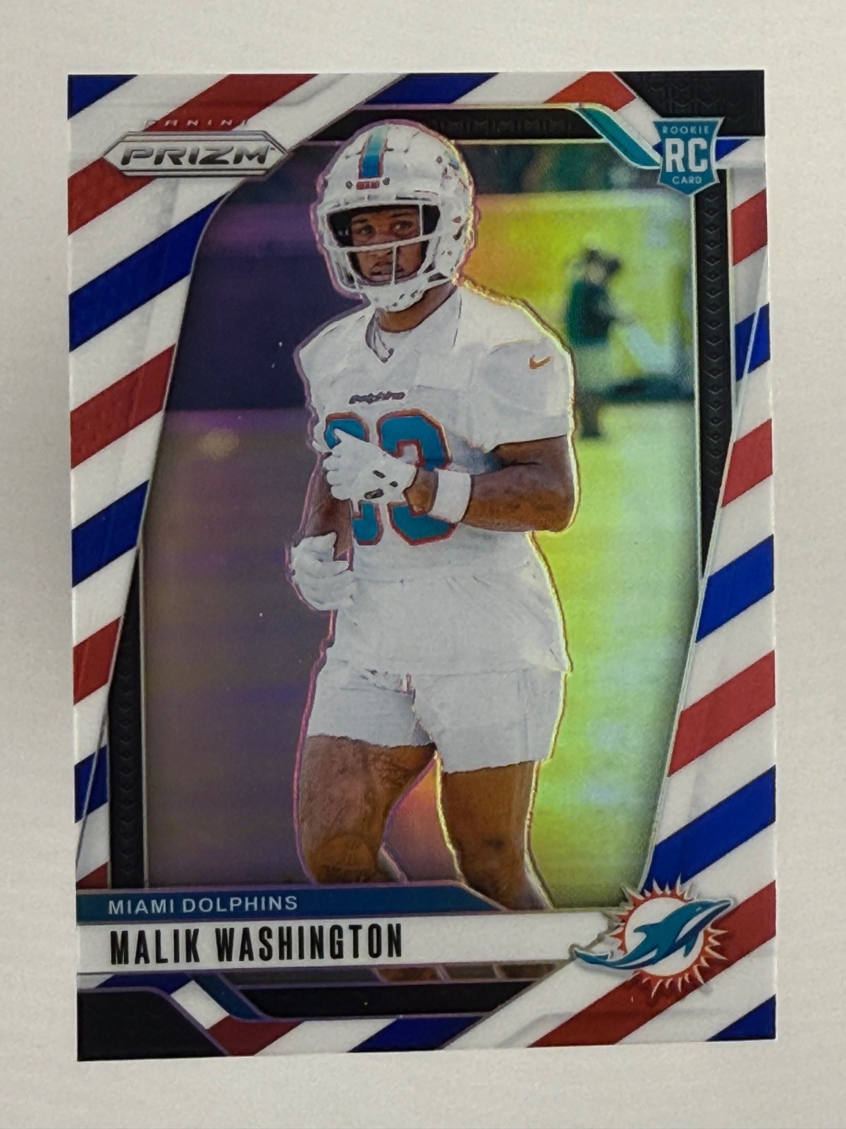 2024 Panini Prizm Malik Washington #371 Red White Blue Prizm