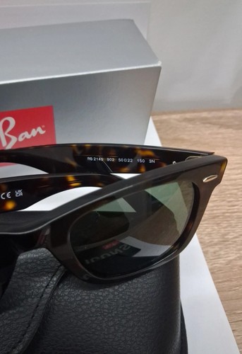 Ray-Ban Wayfarer RB2140 Occhiale da Sole Unisex - Tortoise (RB2140 902 50-22) - Foto 3 di 8