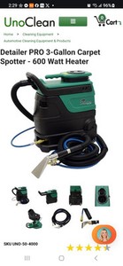 Detailer PRO 3-Gallon CarpetSpotter - 600 Watt Heater