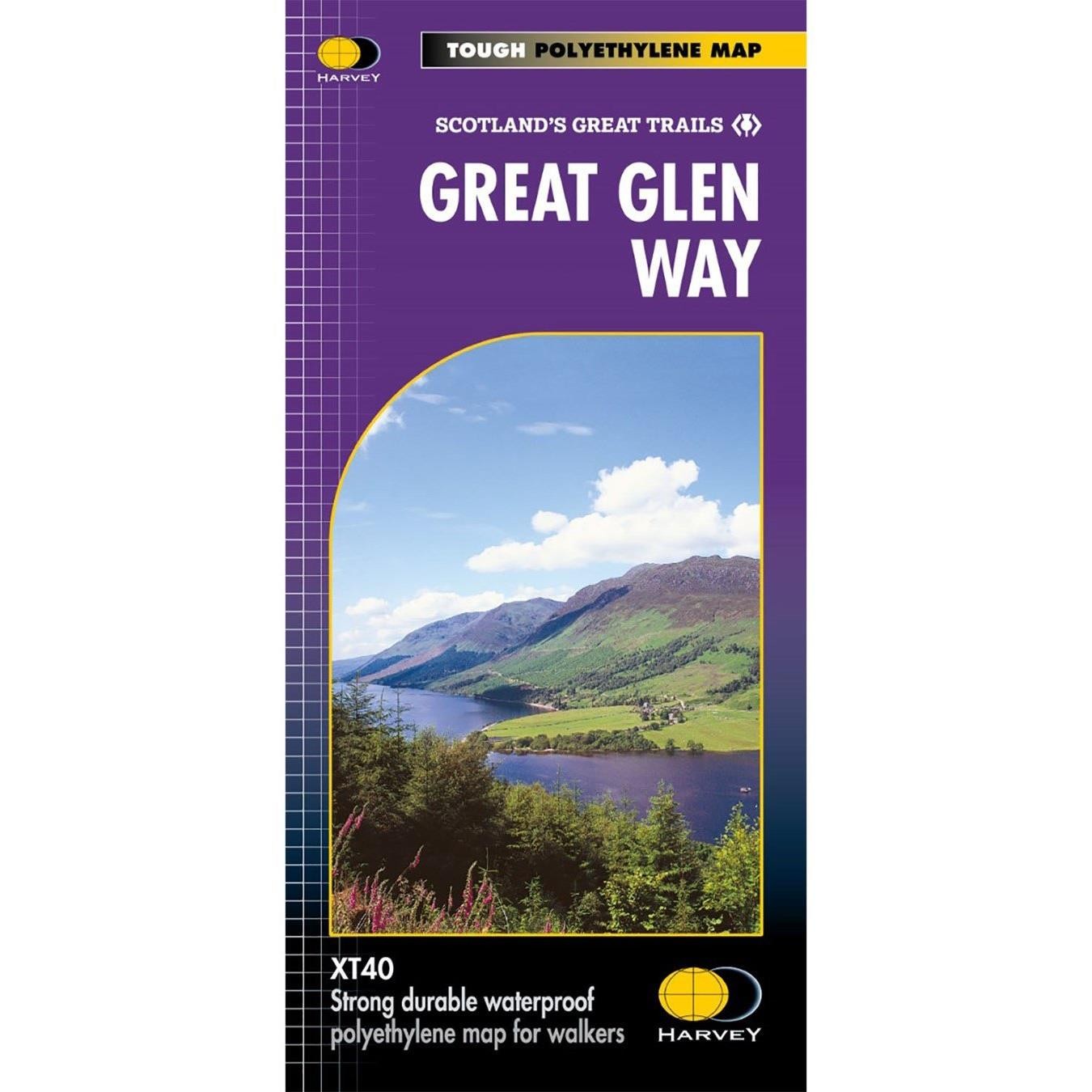 Scotland Trail Hiking Map Great Glen Way Walking Waterproof Strip Harvey Maps