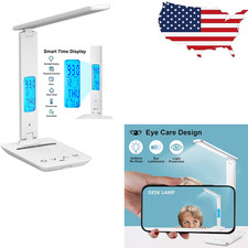 Desk Lamp, Desk Light with Wireless Charger, USB Charging Port, Dimmable Office