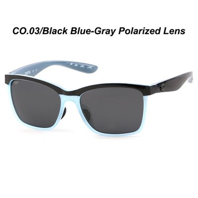 Costa Del Mar Tuna Alley Matte Earth BlackBlue-Gray PolarizedLens Sunglasses