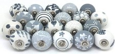 Wholesale Lot 50 PC Indian Handmade Vintage Cermic Knobs Cabinet Pulls Handle