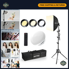 16x16in Softbox Lighting Kit - 135W LED Bulb, 2700-6400K, Photo Studio Equipment