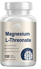 Magnesium L Threonate  - 120x  Capsules - Non-GMO 