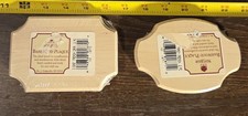 4 Piece Walnut Crafts 3.5"x5" Unfinished Basswood Plaque w/ Scalloped Edge