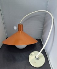 Vintage Robert Long Orange Atomic Pendant Light Fixture Mid Century Modern BIN81