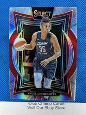 2025 #34 Angel McCoughtry Panini Select WNBA Concourse Silver Prizm Dream