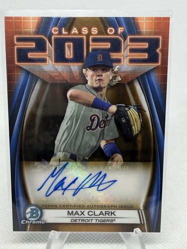 Max Clark [Gold] #23A-MC 2023 Bowman Draft Class of Autographs card