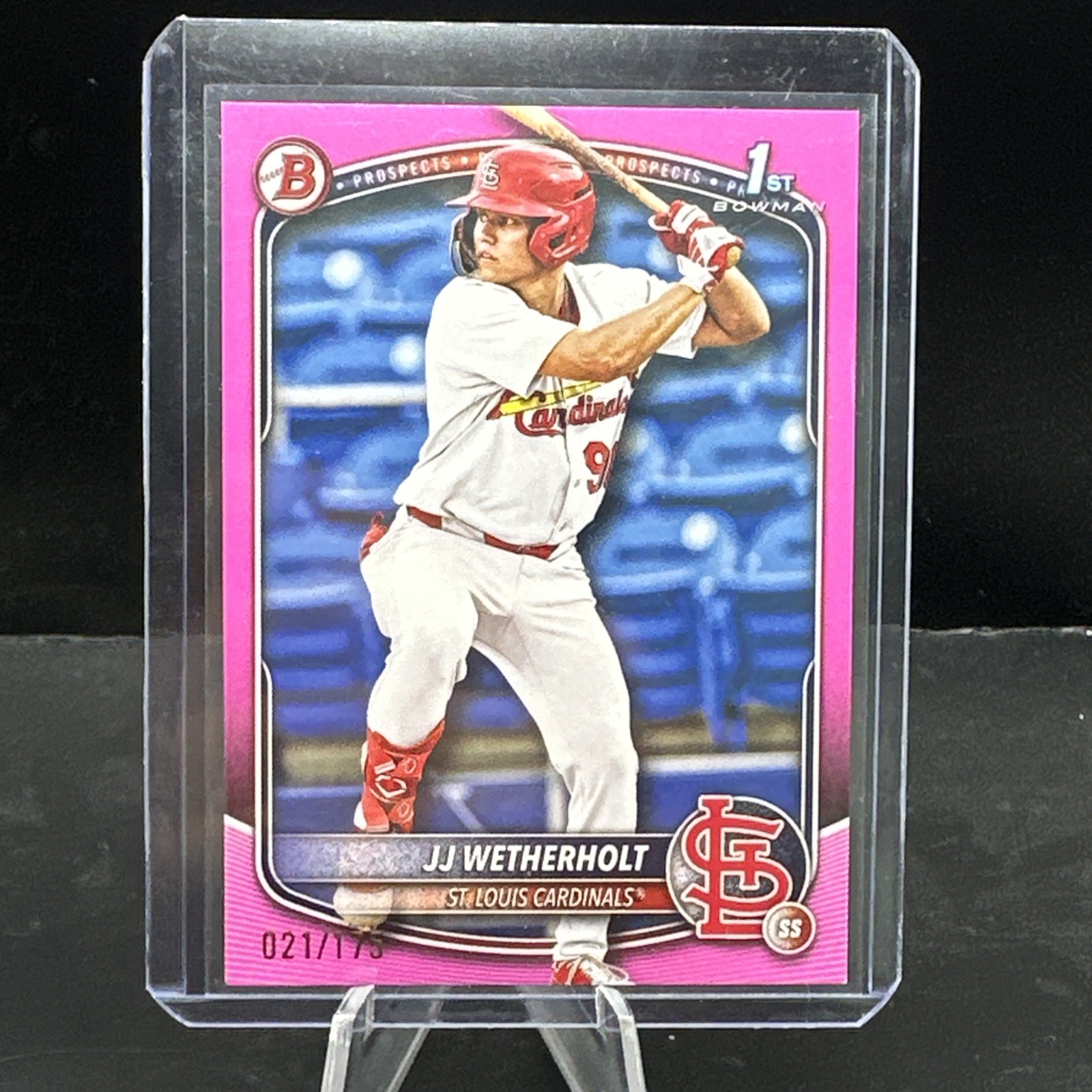 2025 Bowman 1st JJ Wetherholt /175 Pink #BP-22 St. Louis Cardinals