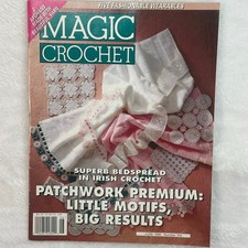Magic Crochet Magazine June 1996 Number 102 Patterns Mixed Media Irish Filet OS