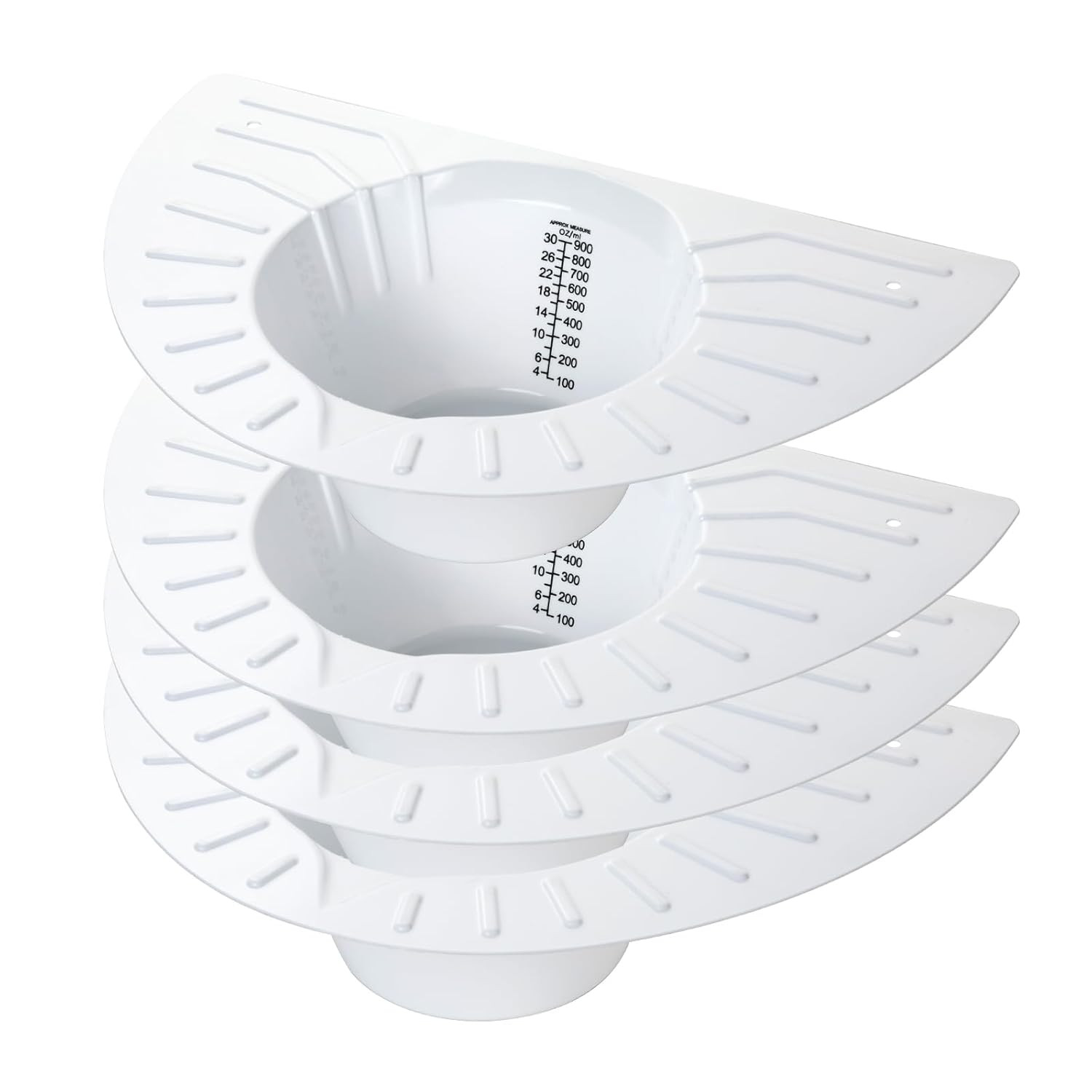 4 Pack Urine Collection Hats for Toilet, Durable Graduated S