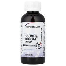 Cough & Throat Syrup, Medical Grade Manuka Honey, 4 fl oz (118 ml)