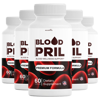 (5 Pack) Bloodpril Advanced Blood Health Support Formula Blood Pril Capsules