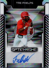 2025 Leaf Tre Phelps Optichrome Baseball Silver Auto /10