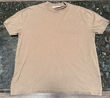 Essentials Fear of God ESSENTIALS Men s Brown Logo Knit Crew Neck T-Shirt XS