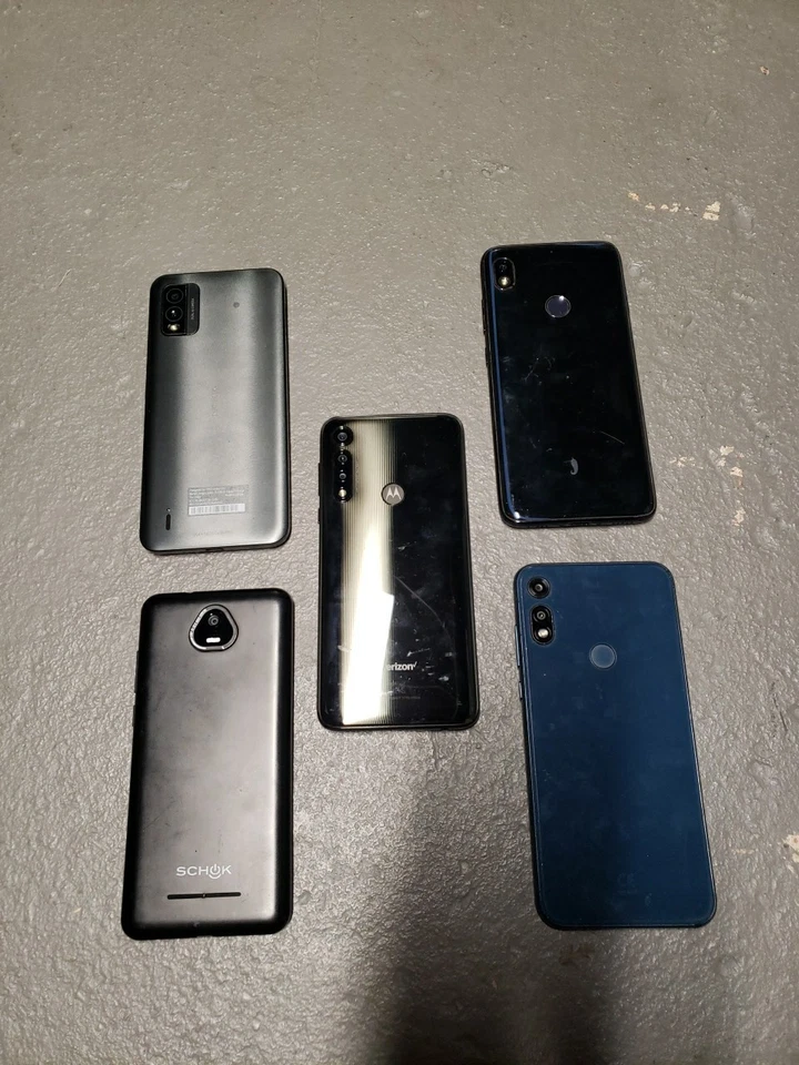 Lot Of 5 Android FRP L0cked Phones One Cracked - Image 3 of 3