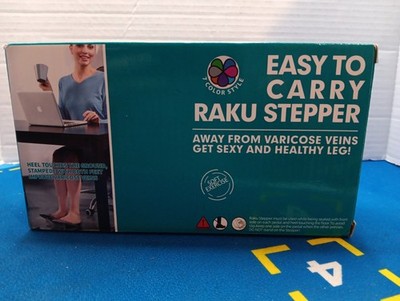 Easy To Carry Raku Stepper Exercise Fitness Workout Machine Light Blue NEW