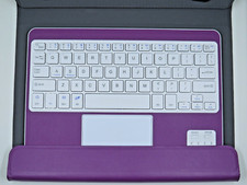 Purple Bluetooth keyboard for tablet, comes with case, condition great