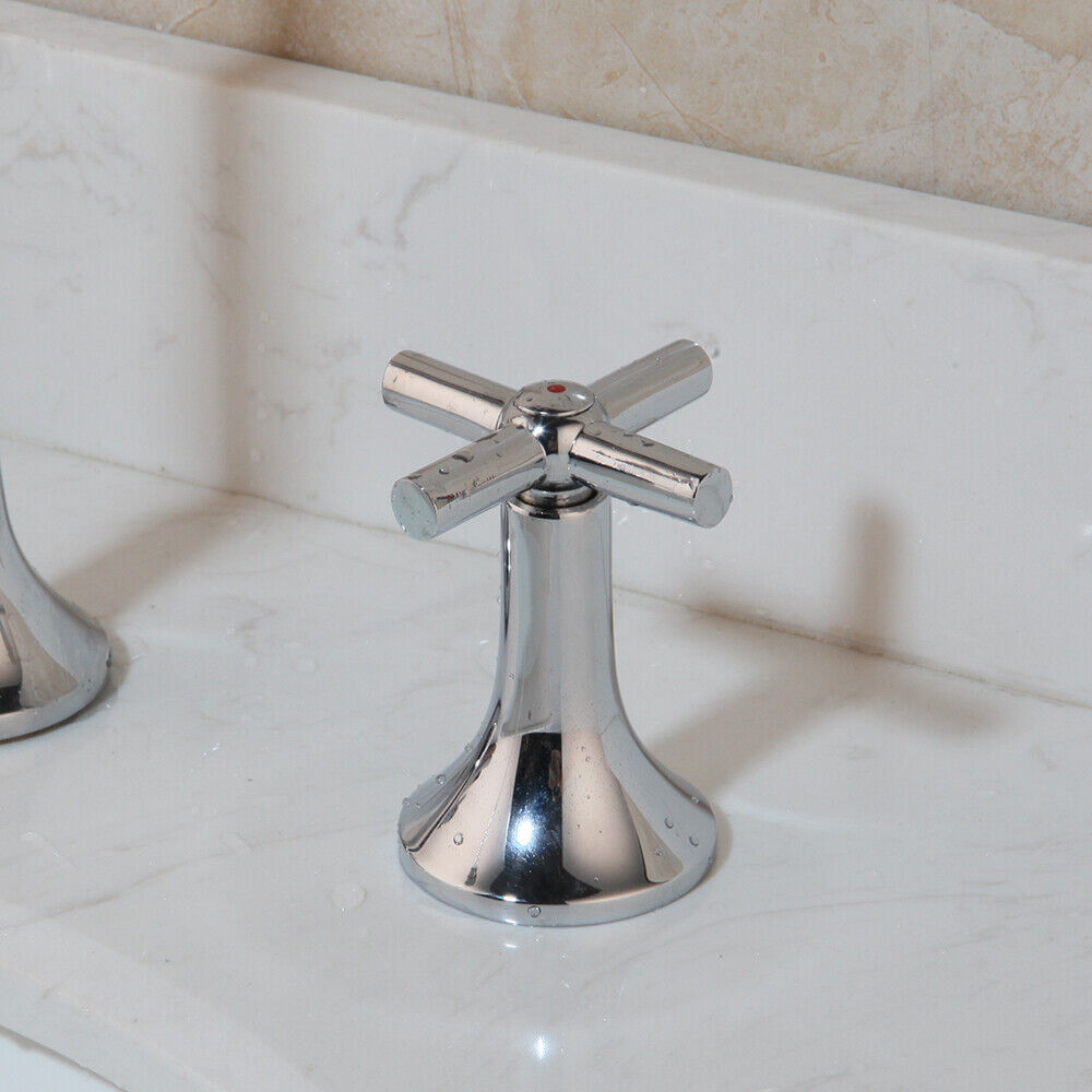 Bathroom Bathtub Faucet 2 Handles 3 Holes Deck Mounted Basin Brass Mixer Taps Okazja, tanio