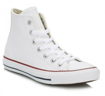 MEN'S CONVERSE CHUCK TAYLOR CLASSIC LEATHER HI 132169C CT HI WHITE | eBay