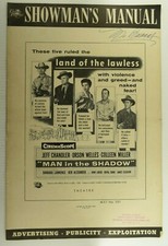 1957 Press Book Manual Man In The Shadow Orson Welles Jeff Chandler