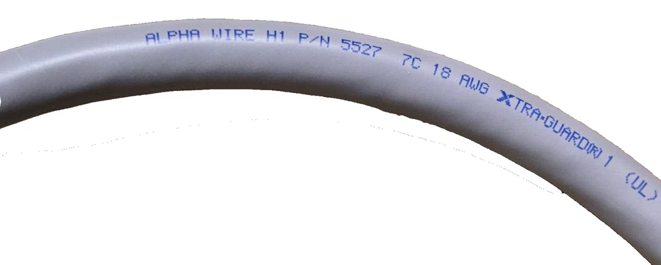 Alpha Wire, Xtra-Guard 1 5527, 18 AWG, 6 ft, w/208714-1, 208716-1 AMP Connectors - Image 4 of 4