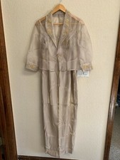 Alex Evenings Taupe with Sheen Lined Formal Dress Size 8