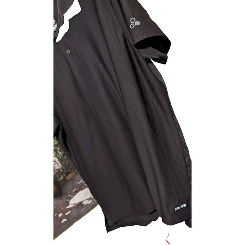 NWT Tek Gear DRY TEK Men's L Black Performance Polo Golf Shirt Short Sleeve *
