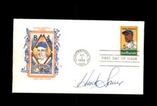 Hank Sauer Signed 1982 FDC Jackie Robinson Cache First Day Cover Autograph
