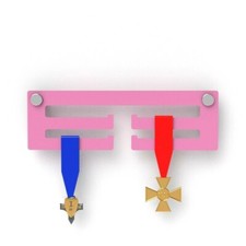 Medal Display Hanger / Pink Acrylic Medal Hanger / Holder / Rack With Standoffs