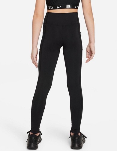New Nike Girls 7-16 Dri-FIT One-Rise Leggings- Clear Jade White-Size-L -NWT $40 - Picture 2 of 6