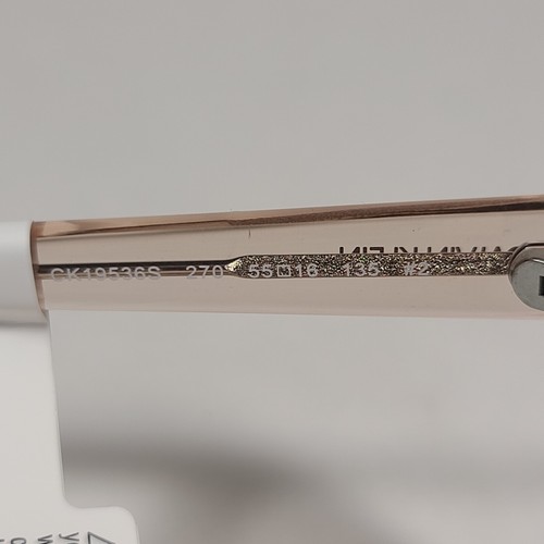 Calvin Klein Cat Eye Sunglasses CK19536S 270 Beige Crystal Frame Brown Gradient - Picture 8 of 10