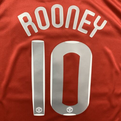 Wayne Rooney Manchester United 2007-2008 Retro Jersey - Mens Size Large - Picture 4 of 11