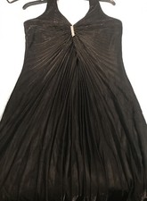 Onyx Nite Full Length Evening Dress Black Size 10 With Rhinestones In Front