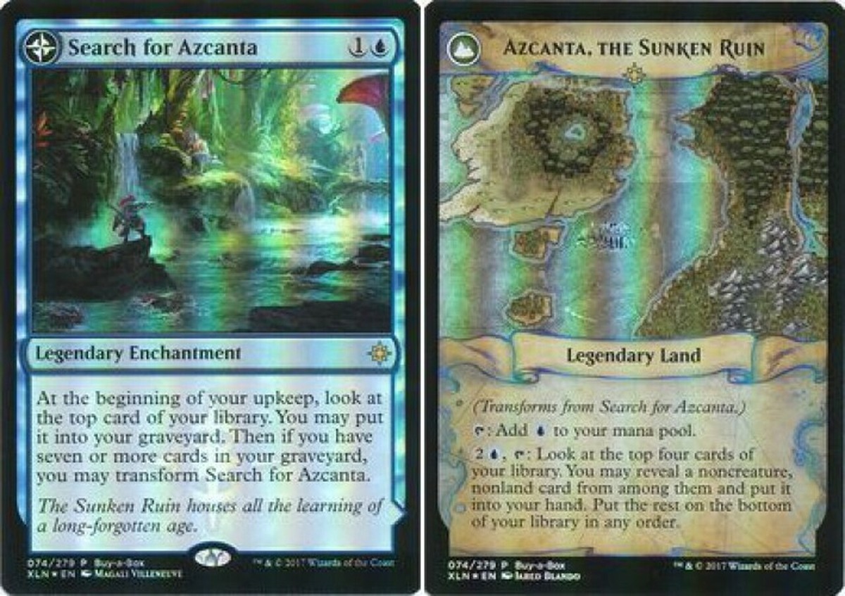 x2 NM+ MTG FOIL Search for Azcanta Azcanta the Sunken Ruin