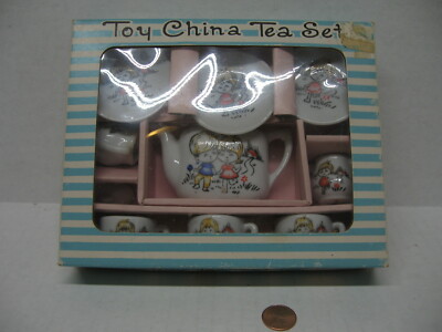 Vintage Unbranded Toy China Tea Set #T1000 Made In Japan