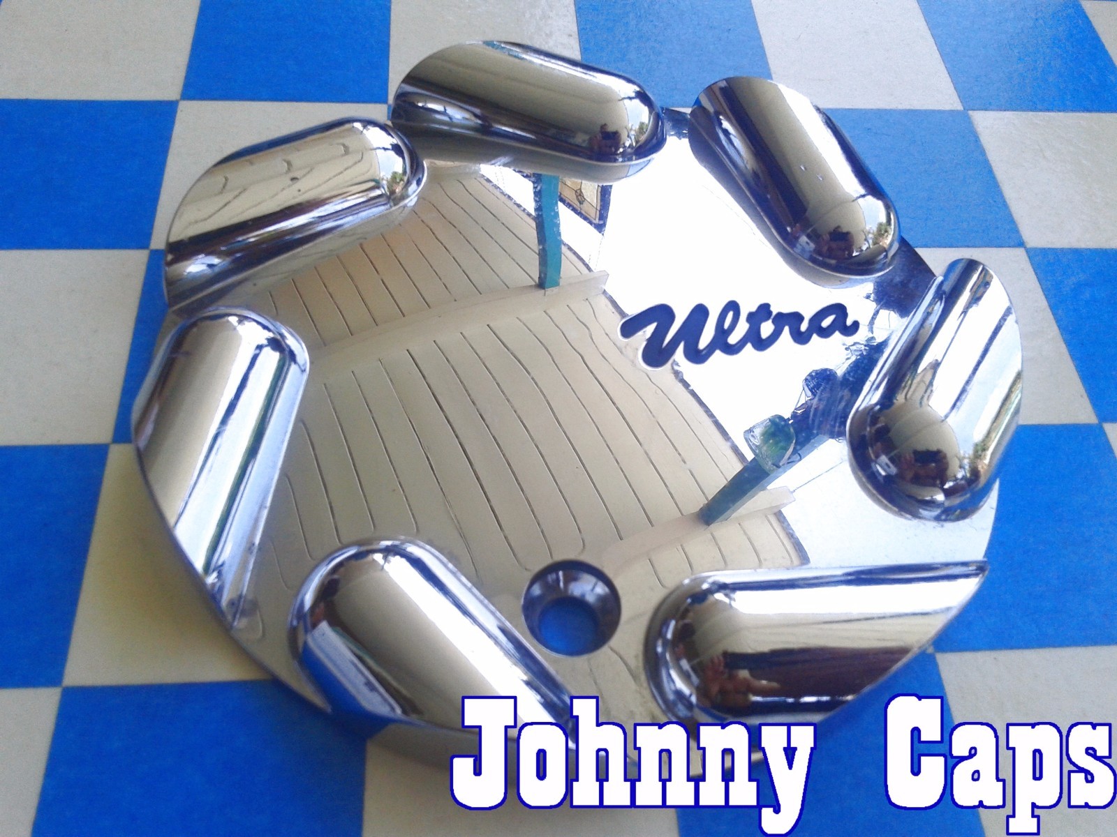 ULTRA Wheel [19] Chrome Center Caps # 89-9106SP Custom Wheel Center Cap (1)
