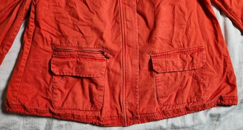 Anthropologie Daughters Of The Liberation Hooded Coat Size Medium Color Orange - Picture 8 of 24