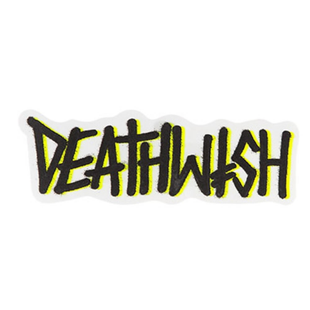 Sticker Graffiti Logo Black/yellow 6.5"x2.5"