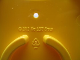 Lego EMPTY Storage Box # 10696 Classic Medium Creative Brick Box, 8-stud, yellow