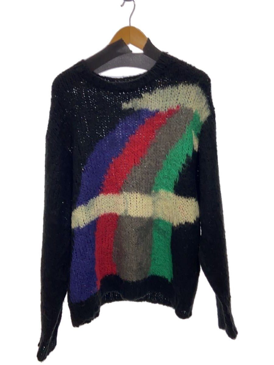 ［Jieda］ 22AW MOHAIR RAINBOW KNIT jiEda knit sweater MOHAIR RAINBOW Blend 1 Acrylic Black JIE