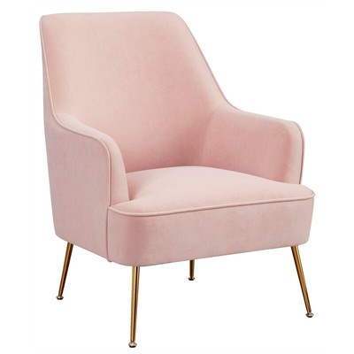 Alpine Furniture Rebecca Wood Leisure Chair in Pink