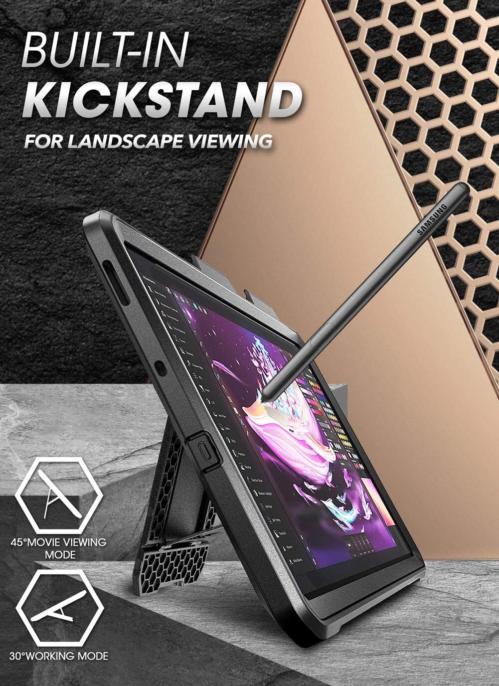 For Galaxy Tab S series Tab S10 S9 S8 S7, SUPCASE Military-Grade Protection Case