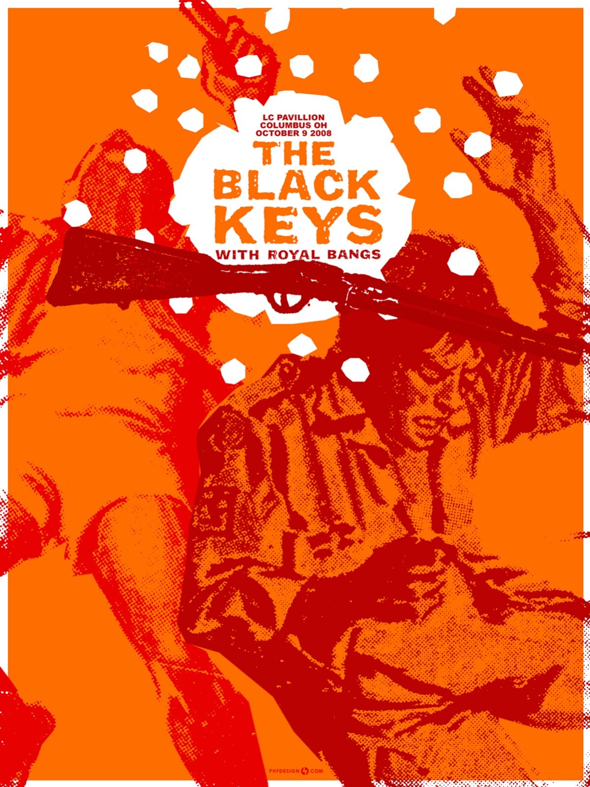 The Black Keys October 2008 Limited Edition Gig Poster