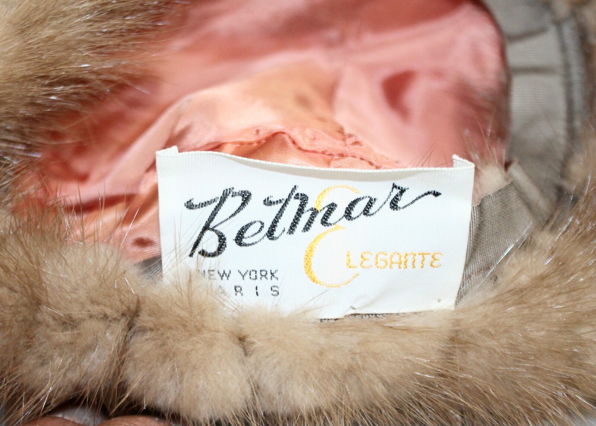 Vintage Betmar Elegante Mink Hat Beret Vintage Women main image 3