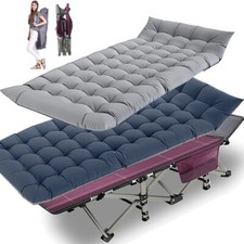 75'' 28'' Folding Camping Cot for Adults Heavy Duty Sleeping Cot Bed w/Carry Bag