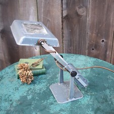 1960s I.V.A. Engineering Industrial Workshop Counter Lever Magnifier Lamp Light