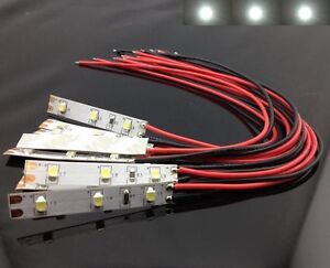 S328-10 Stück LED Hausbeleuchtung mit Kabel weiß 8-16V Beleuchtung Häuser