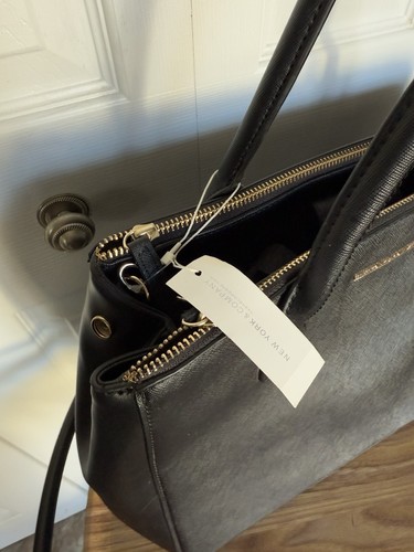 New York & Company Large Purse Tote Black Shoulder Bag NWT - 第 20/24 張圖片